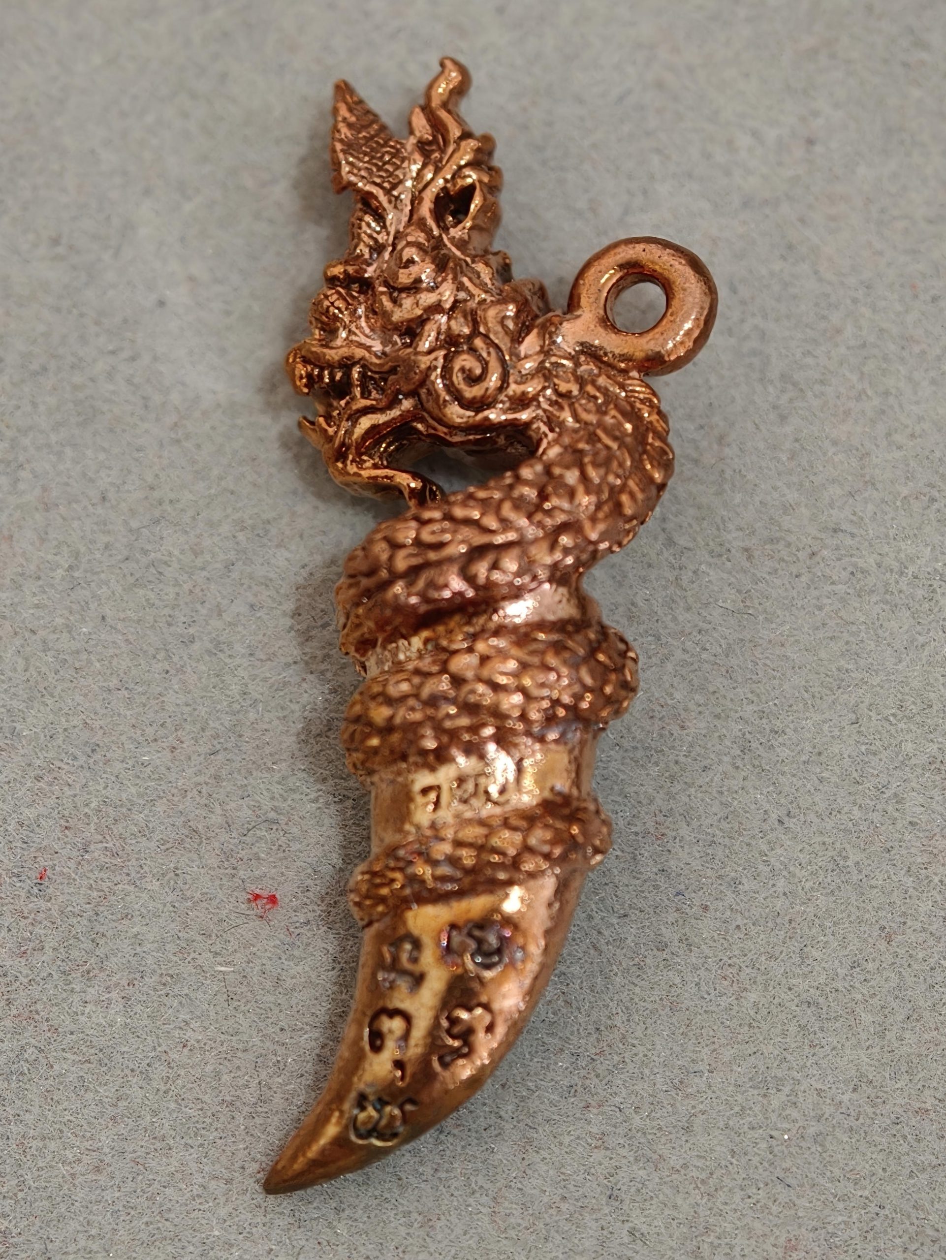 Naga King Fang (Phaya Nak Tooth) Amulet – Wat Nak Prok, Bangkok – Wealth & Protection - Image 4