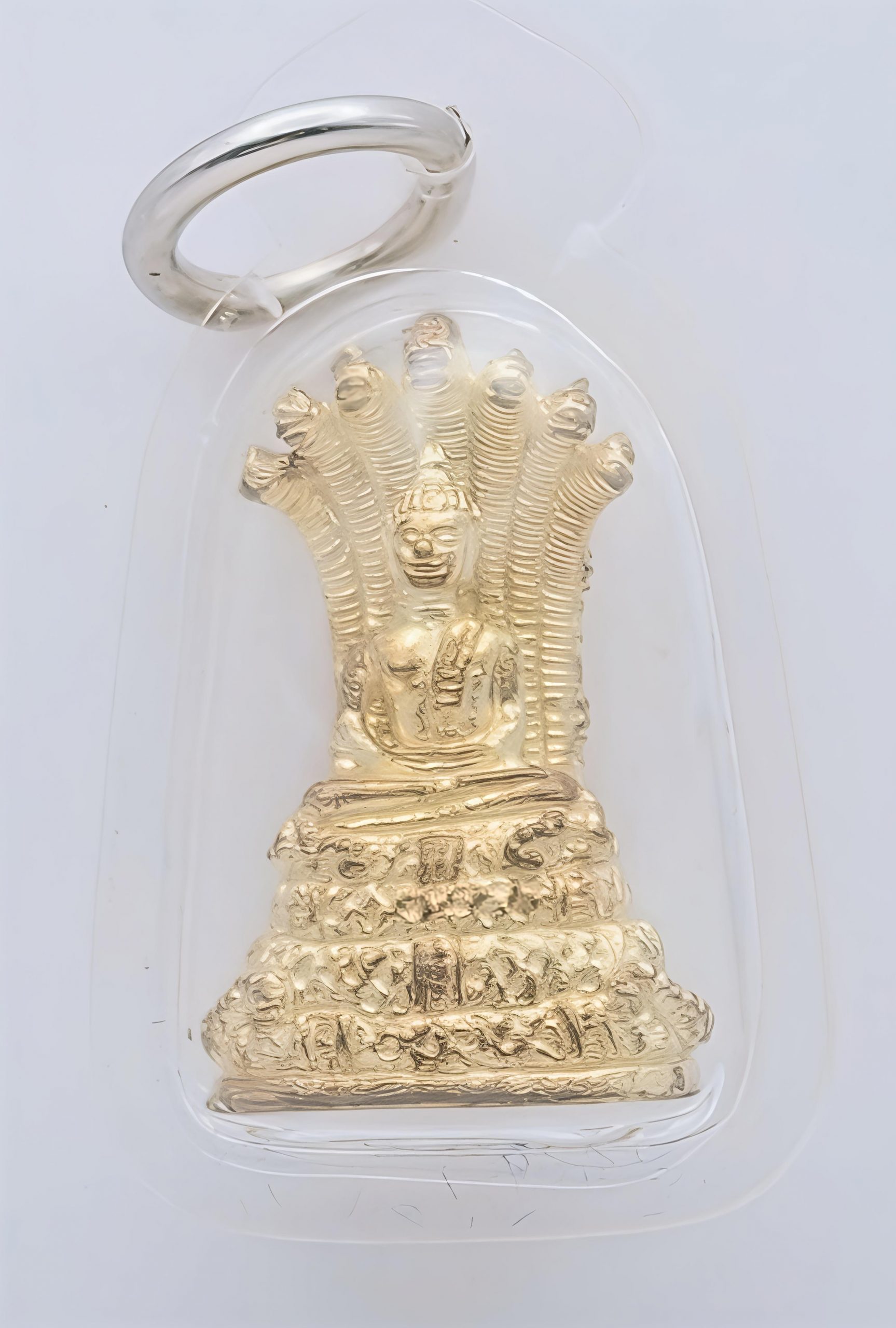 Phra Phuttha Siri Satta Rat Amulet - Naga Prok Buddha - Dhammayut Overseas Mission - Image 2